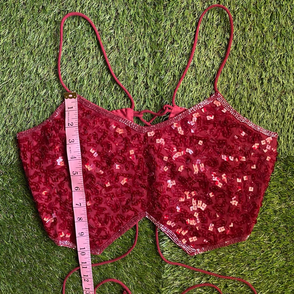 Red Sequin Top - Picture 14 of 16